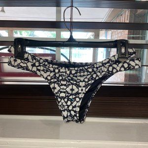 Black and white bikini bottom
